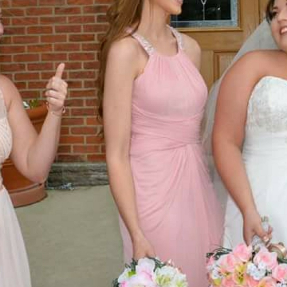 Ballet Pink David's Bridal Bridesmaids Prom Dress